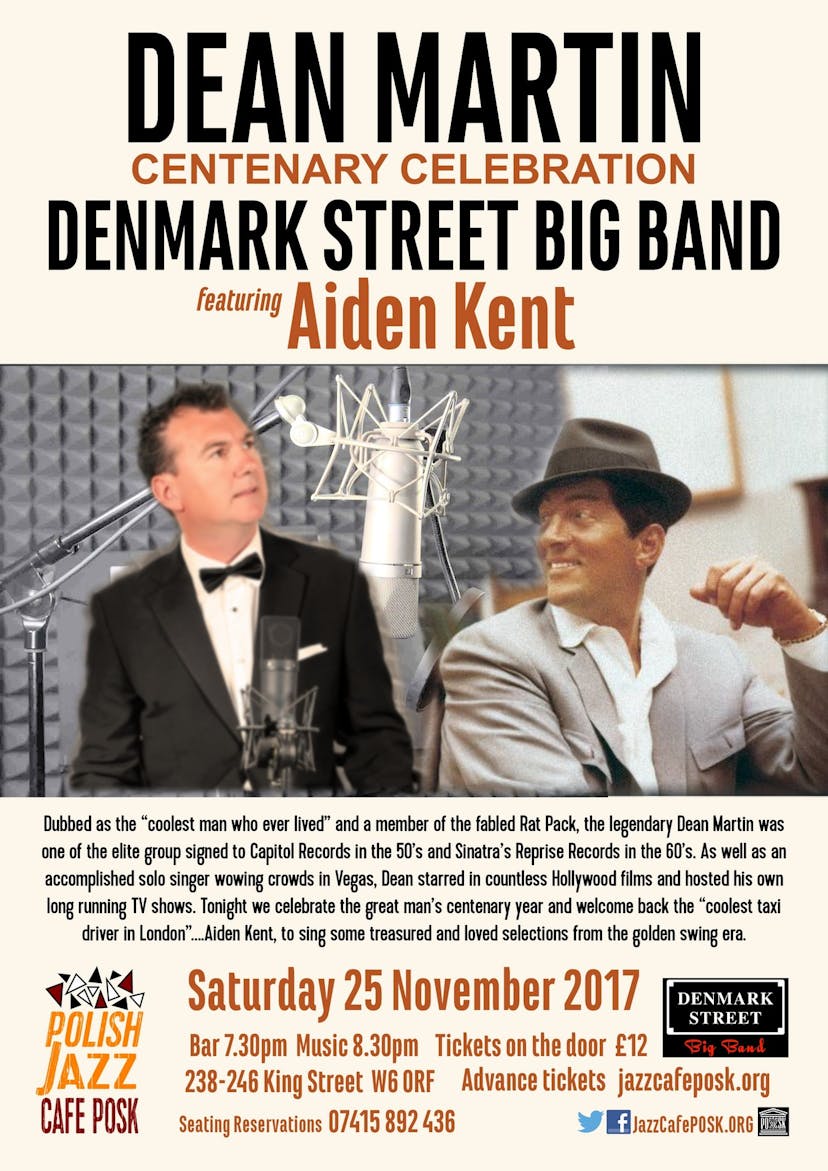 Dean Martin Centenary Celebration ft. Aiden Kent poster