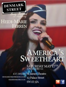 Sat 17th May – America’s Sweetheart featuring Heidi-Marie Ferren poster