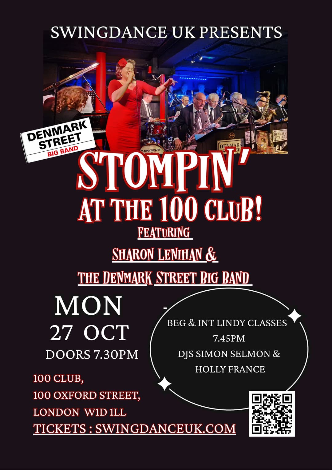 Stompin' at the 100 Club Poster