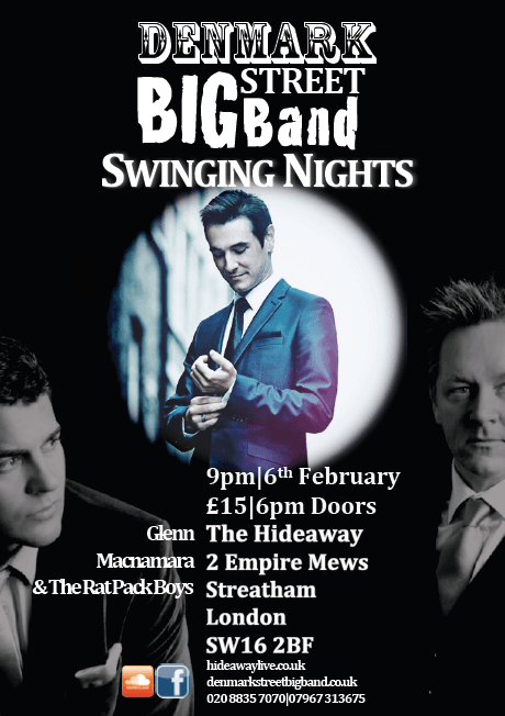 Swinging Nights ft. Glenn Macnamara & The Rat Pack Boys Poster