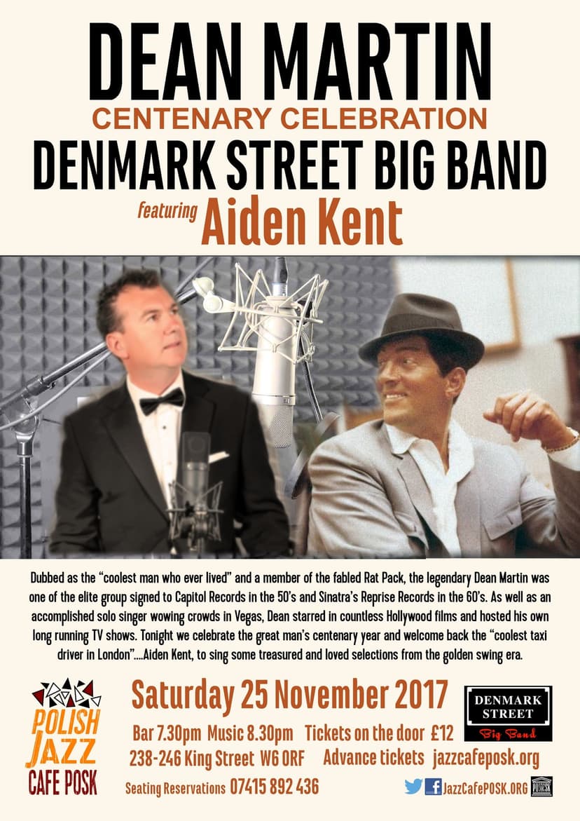Dean Martin Centenary Celebration ft. Aiden Kent poster