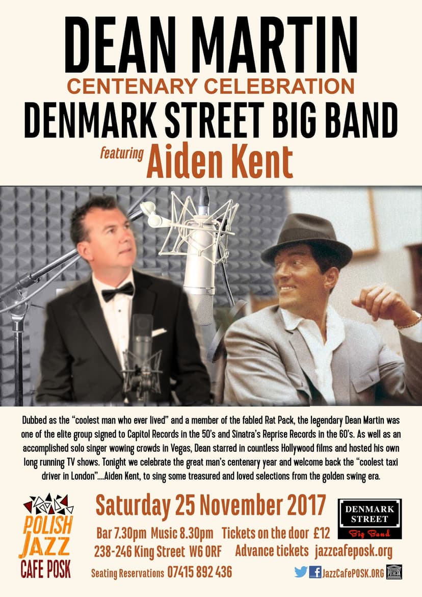 Dean Martin Centenary Celebration ft. Aiden Kent poster