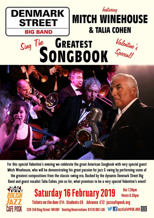 Greatest Songbook ft. Bobby Davro, Mitch Winehouse and Talia Cohen Poster