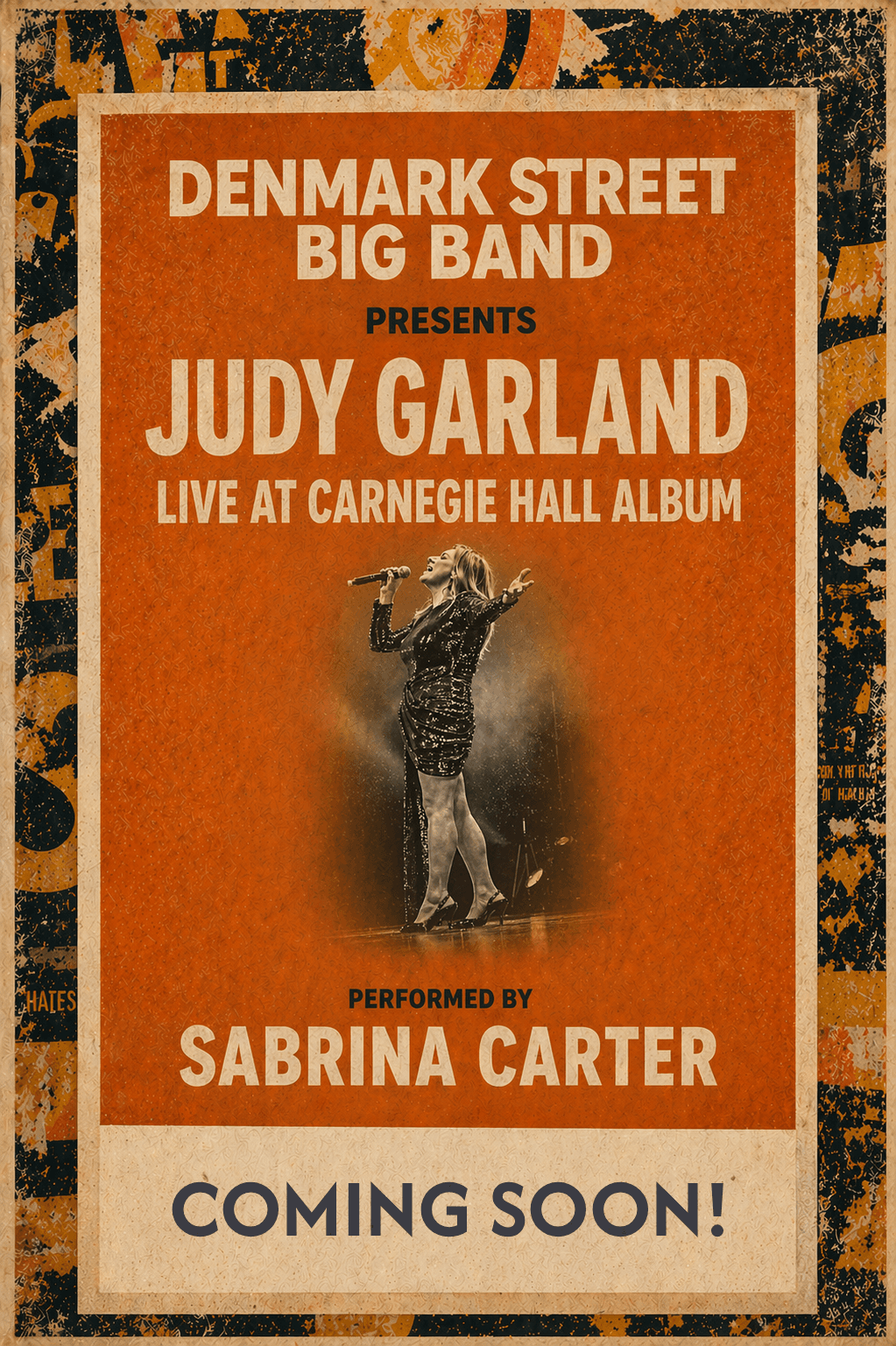 Judy Garland Live At Carnegie Hall Album Poster